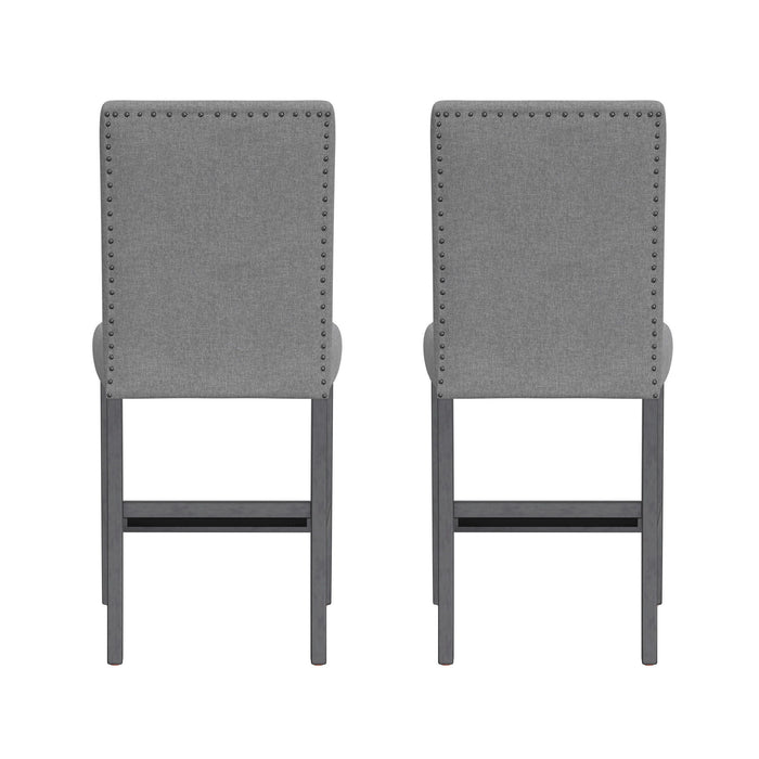 Seneca - Upholstered Barstools (Set of 2) - Walnut Ash