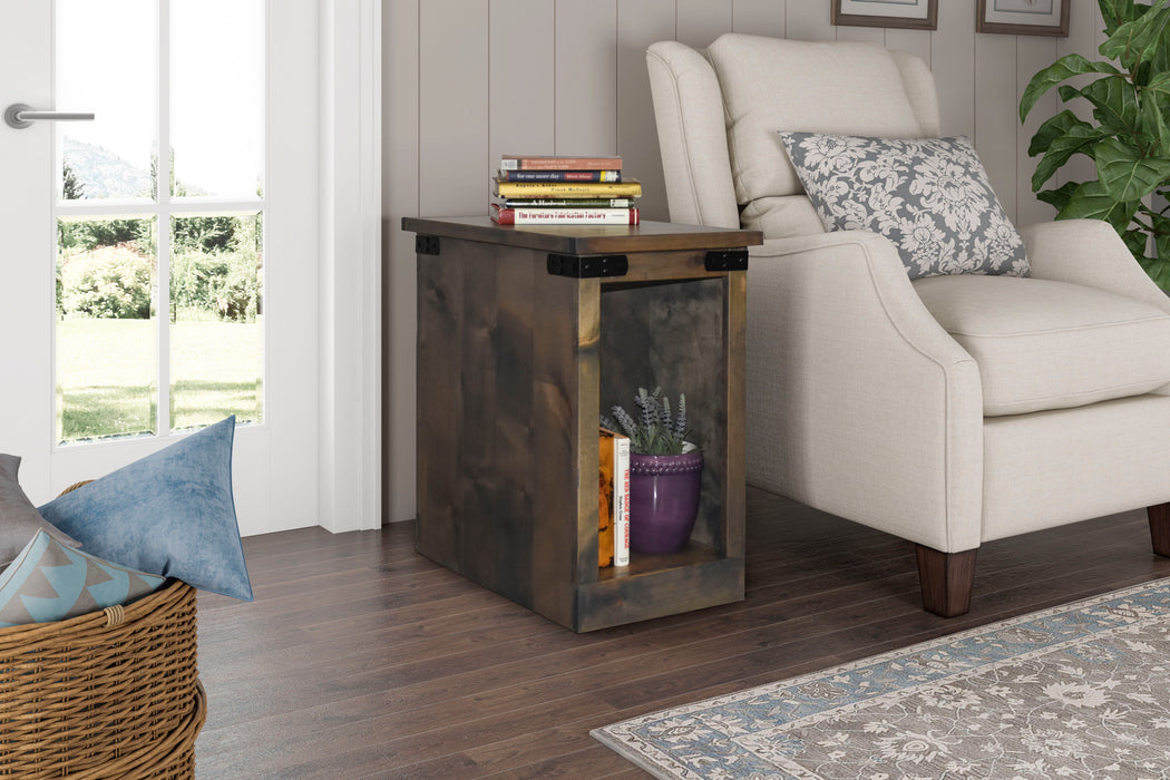 Farmhouse - Chairside Table - Barnwood