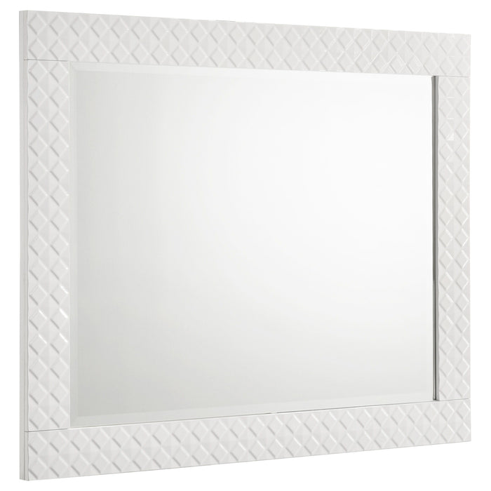 Ives - Dresser Mirror - White High Gloss