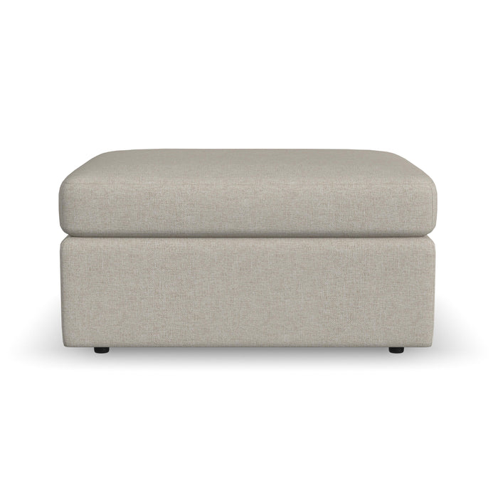 Sky - Stationary Square Cocktail Ottoman - Light Brown