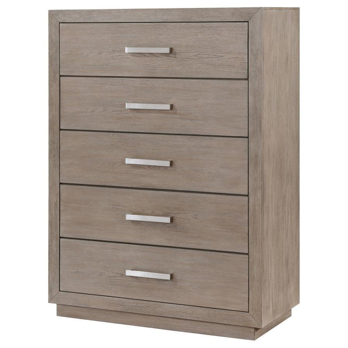 Kenora - 5 Drawers Bedroom Chest - Barley Brown