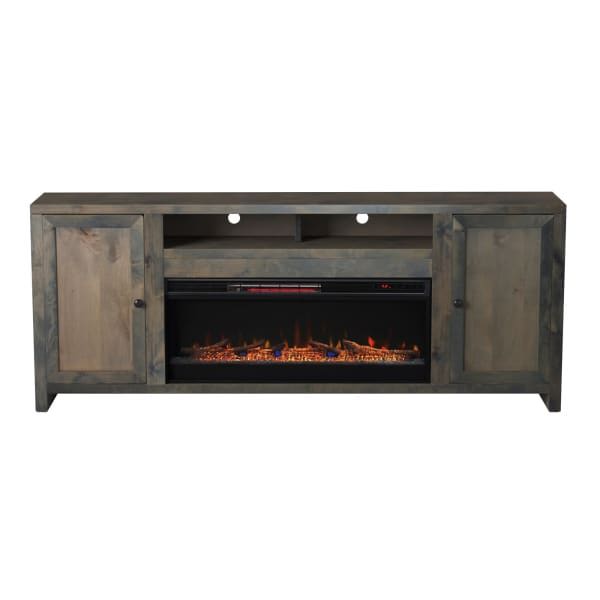 Joshua Creek - 83" Fireplace TV Stand - Barnwood