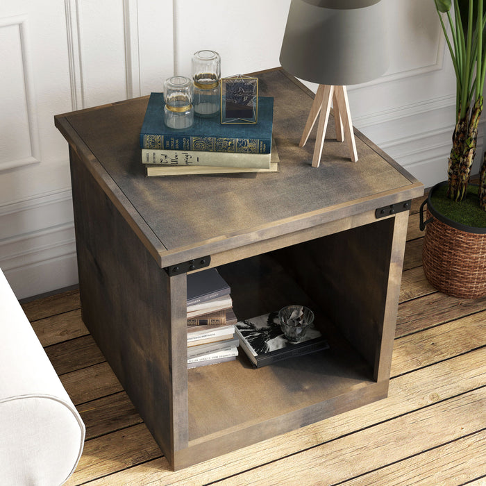 Farmhouse - Side Table - Barnwood