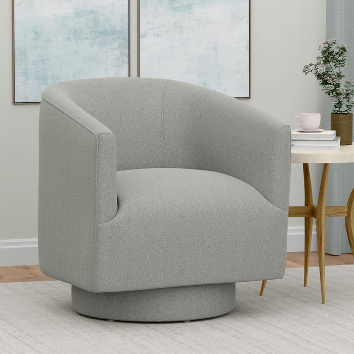 Brylee - Swivel Accent Chair - Meteor Gray