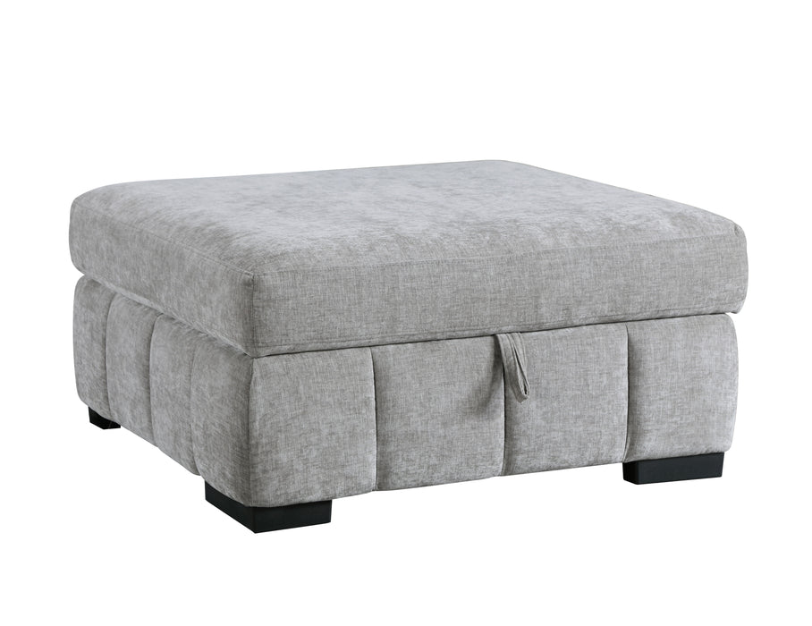 Ritchie - Storage Ottoman - Pewter