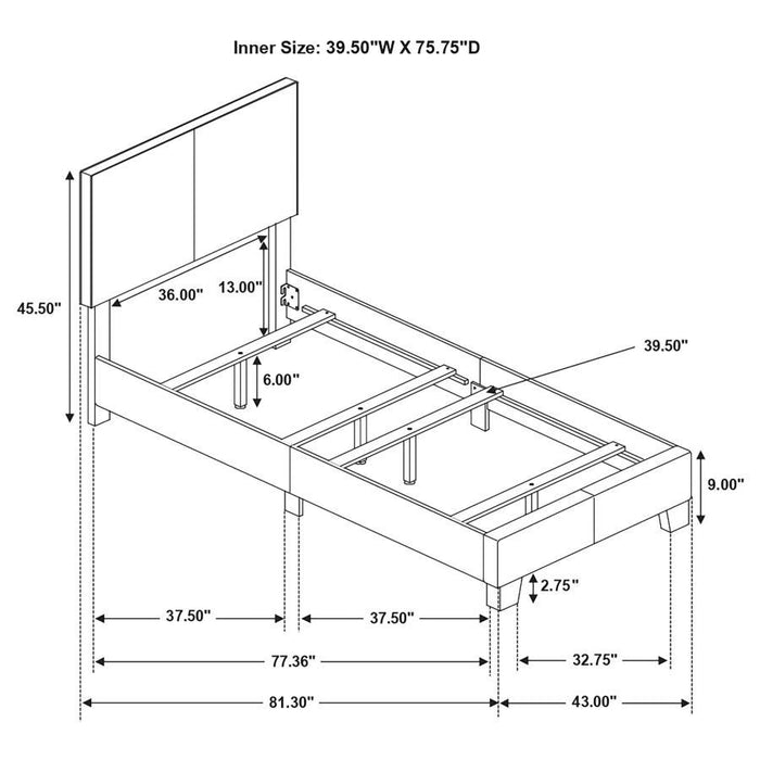 Dorian - Upholstered Panel Bed