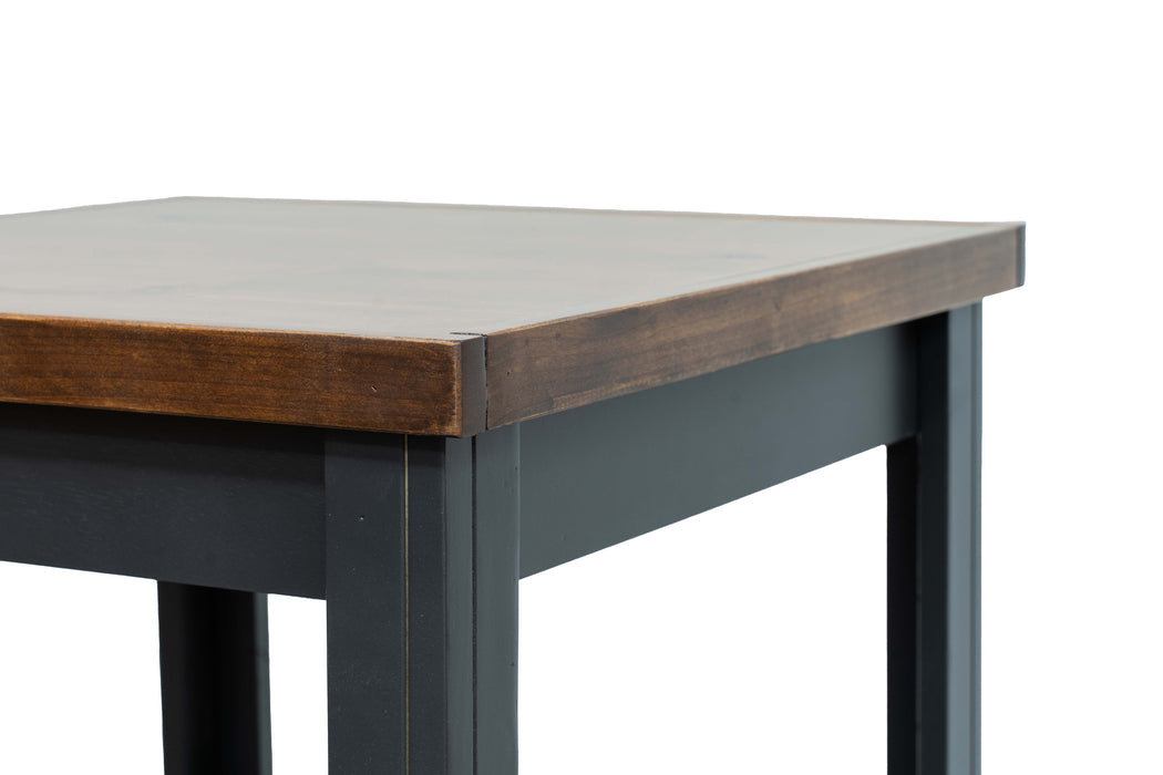 Essex - Side Table - Black / Whiskey