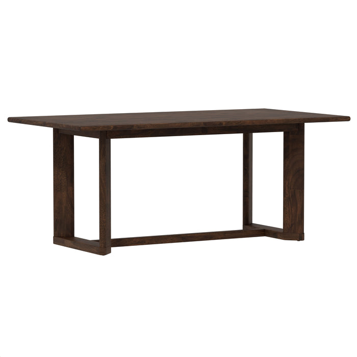 Ronan - Trestle Dining Table - Rich Brown