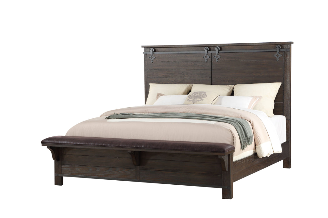 Newton - Complete King Bed - Cocoa Brown