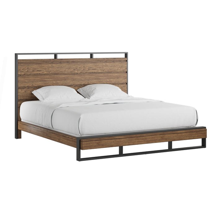 Hendrick - Complete King Bed - Sepia Brown