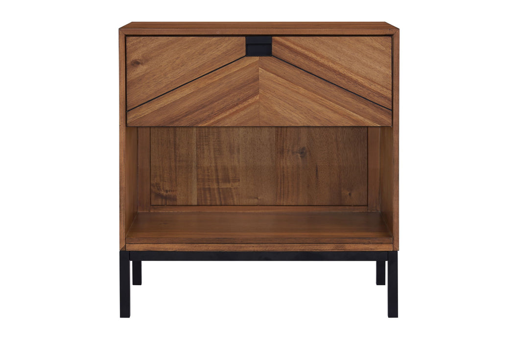 Astoria - Nightstand - Natural Herringbone