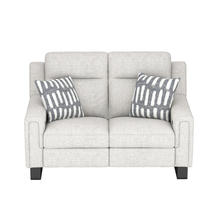 Teagan - Dual Power Loveseat - Oatmeal