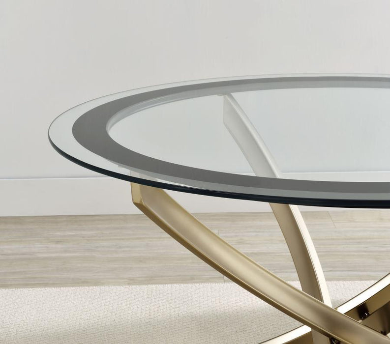 Brooke - Glass Top Coffee Table