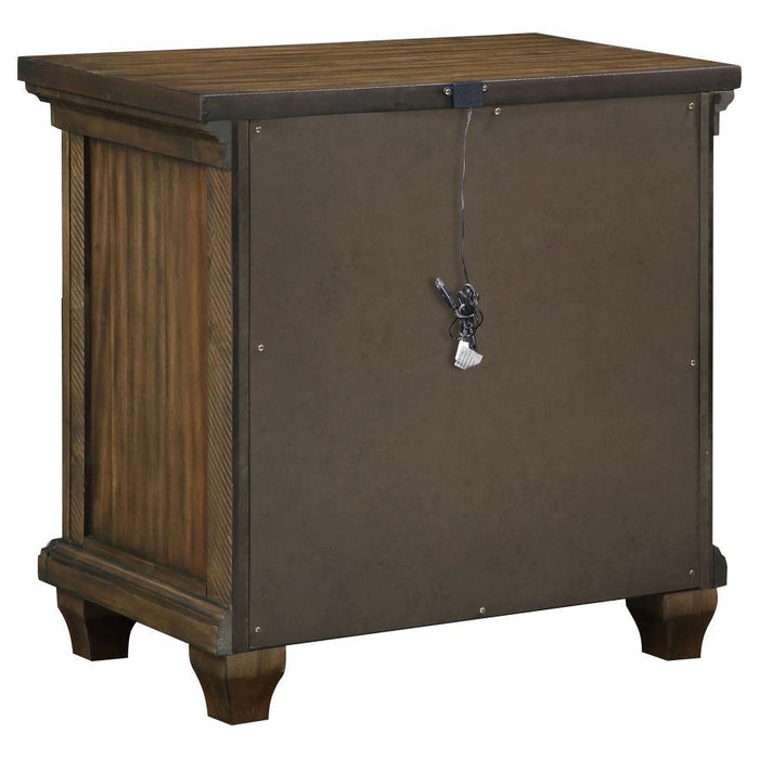 Bennington - 2-Drawer Nightstand - Acacia Brown