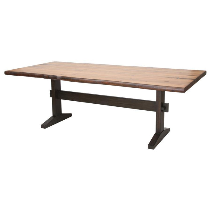 Bexley - Live Edge Dining Table - Natural Honey