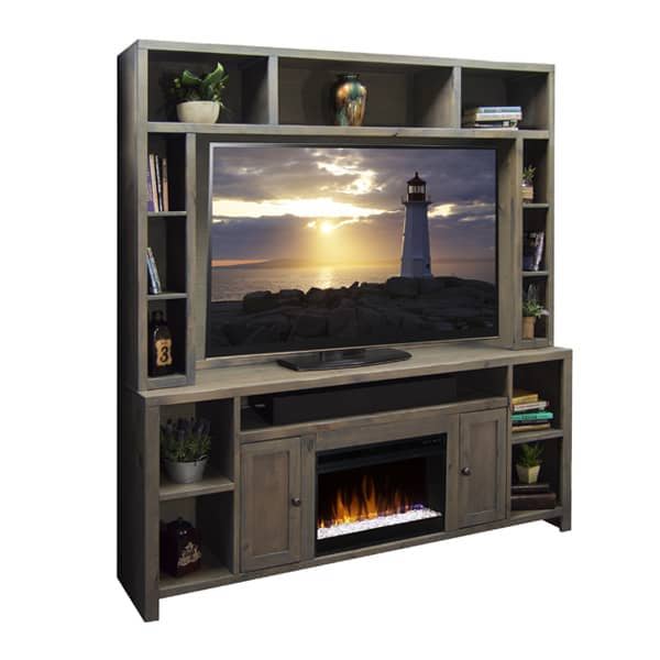 Joshua Creek - Fireplace Entertainment Center - Barnwood