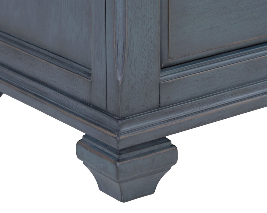 Americana - Chairside Table - Corduroy Blue