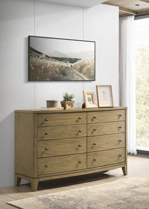 Granada - 8-Drawer Dresser Cabinet - Natural Pine