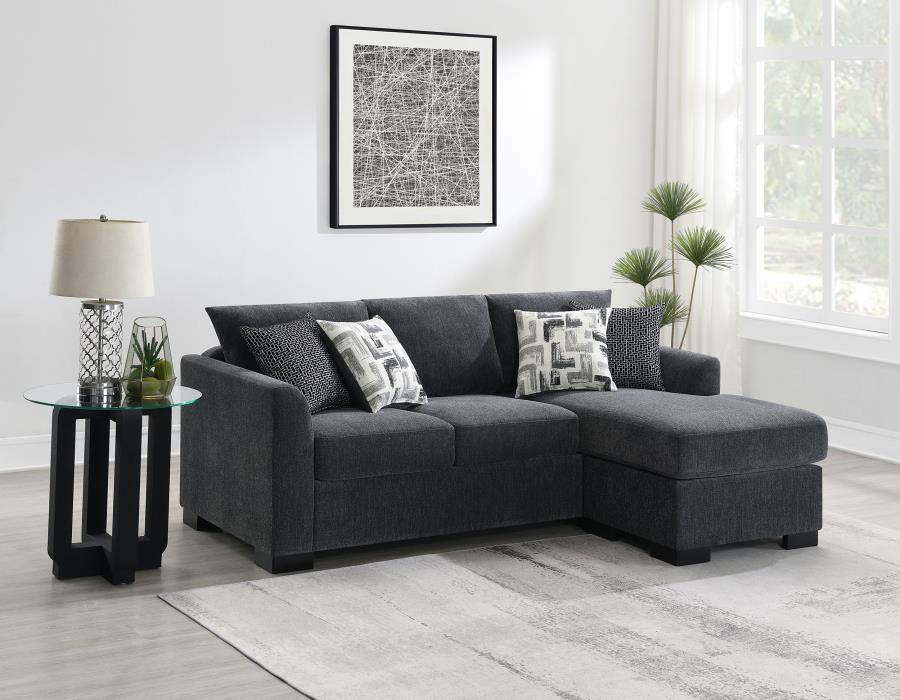 Storey - Upholstered Sleeper Sectional Chaise Sofa