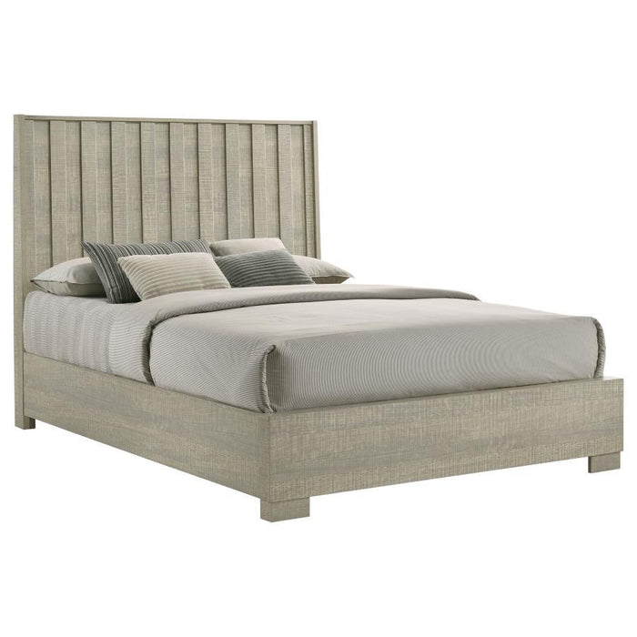 Channing - King Bed - Rough Sawn Gray Oak