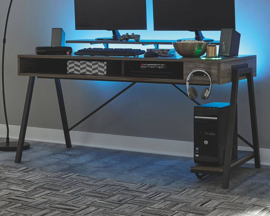 Barolli - Gunmetal Gray - Gaming Desk