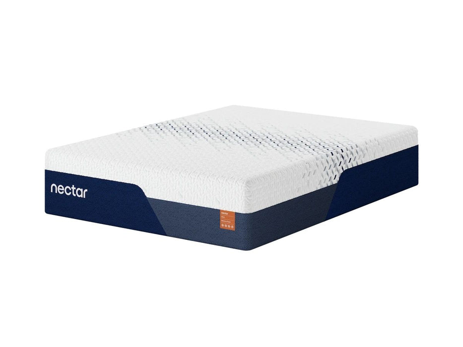 Nectar Ultra Memory Foam 5.1 - White - King Mattress - Fabric